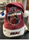 Miami Heat officially licensed 2012 NBA Championship Logo Plush Commemorative Adult Santa Hat
