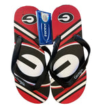 Georgia Bulldogs NCAA Team Logo Unisex Adult size Flip Flops Sandals by Forever Collectibles