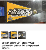 Boston Bruins 2011 official NHL Stanley Cup Champions full size felt pennant