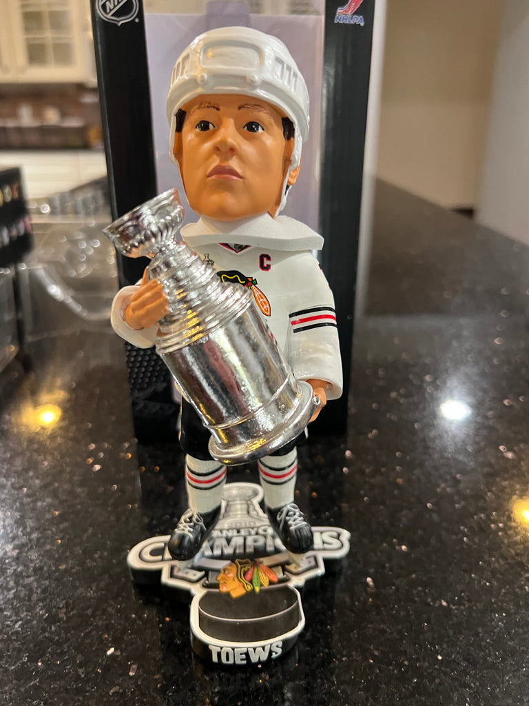 Jonathan Toews Chicago Blackhawks 2010 Stanley Cup Champions bobblehead by Forever Collectibles.