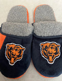 Chicago Bears plush mens size team logo Serpa slippers
