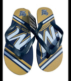 Milwaukee Brewers MLB Team Logo Flip Flops Unisex See Size Chart