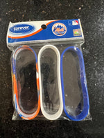 The New York Mets MLB Team Logo Mylar adult size Wristband Bracelet 3 Pack by Forever Collectibles