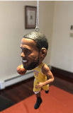 Los Angeles Lakers 2020 NBA Championship xmas ornament featuring superstar LeBron James
