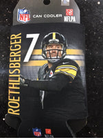 Pittsburgh Steelers NFL retro Ben Roethlisberger can cooler koozie 12 oz cooler