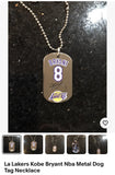 Los Angeles Lakers Kobe Bryant Nba Metal Dog Tag Necklace. Condition is New.
