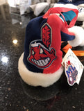 Cleveland Indians plush santa hat xmas ornament foco retrp.