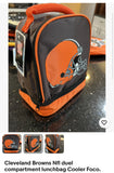 Cleveland Browns NFL duel compartment lunchbag cooler foco.