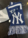 New York Yankees MLB word-mark adult size Striped scarf