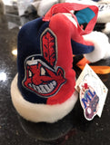 Cleveland Indians plush santa hat xmas ornament foco retrp.