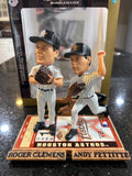 Houston Astros Roger Clemens and Andy Pettite MLB All Star Game Duel Bobblehead, featuring two former Houston Astros pitchers