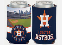 Houston Astros stadium field 12 oz can cooler koozie
