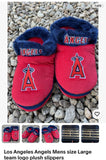 Los Angeles Angels mens size Large team logo plush slippers.

New in original packaging.

See pictures for size chart.