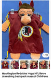 Washington Redskins (now known as the Washington Commanders) mascot drawstring backpack
