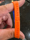 New York Mets MLB great Carlos Beltran Adult Wristband by Forever Collectibles