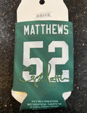 Green Bay Packers NFL retro player Clay Matthews can cooler koozie. The koozie can hold up to 12 oz can and features the WinCraft