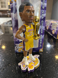 Andrew Bynum bobblehead from the 2009 Los Angeles Lakers NBA championship team. This collectible item is officially licensed by the National Basketball Association (NBA)