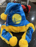 Golden State Warriors NBA plush holiday santa hat adult foco.