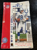 sealed box of 2002 Upper Deck MVP NFL football trading cards. This hobby box
