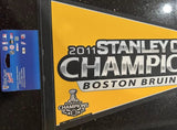 Boston Bruins 2011 official NHL Stanley Cup Champions full size felt pennant