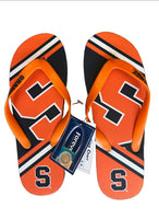 Syracuse Orange NCAA Team Logo Unisex Flip Flops Sandals by Forever Collectibles. See size chart in photos