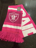 Oakland Raiders Breast Cancer Awareness Pink NFL Team Scarf