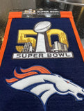 Denver Broncos Super Bowl 50 winning Streak enbroitered heritage banner
