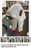 Arizona Cardinals NFL plush team logo adult size Helmet hat