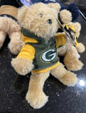 Green Bay Packers NFL team logo plush hoody bear.