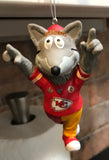 Kansas City Chiefs Super Bowl 54 KC Wolf Mascot Ornament is a collectible item from Forever Collectibles