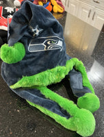Seattle Seahawks Plush NFL holiday santa hat foco.

New with tags.