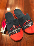 Boston Red Sox 2018 World Series Champions plush mens slippers