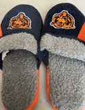 Chicago Bears plush mens size team logo Serpa slippers