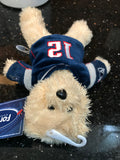 New England Patriots NFL Tom Brady Plush Bear with Jersey, made by Forever Collectibles.
