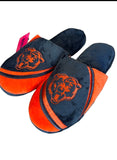 Chicago Bears Team Logo Top Quality Comfortable Men's Size Slippers by FOCO