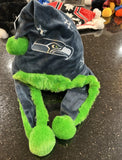 Seattle Seahawks Plush NFL holiday santa hat foco.

New with tags.