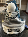 Philadelphia Eagles team logo adult Plush santa hat.