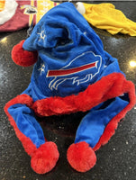 Buffalo Bills NFL Team logo plush Holiday santa hat adult size foco