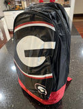 Georgia Bulldogs team logo 2 compartment backpack.

100 % polyester.