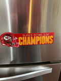 Kansas City Chiefs Super Bowl LIV Champions logo magnet 11 inch