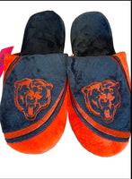 Chicago Bears Team Logo Top Quality Comfortable Men's Size Slippers by FOCO