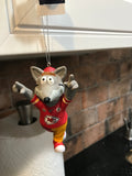 Kansas City Chiefs Super Bowl 54 KC Wolf Mascot Ornament is a collectible item from Forever Collectibles