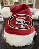 San Francisco 49ers with this adorable NFL infant size santa hat