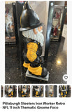 Pittsburgh Steelers NFL thematic 12 inch garden gnome cool