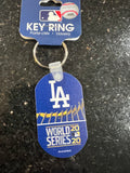 Los Angeles Dodgers 2020 World Series Champions metal key ring.