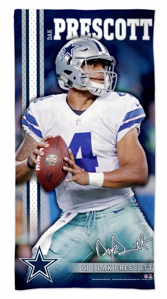 Dak Prescott Dallas Cowboys NFL 30x60 beach towel