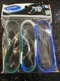 Tampa Bay Rays MLB team logo and color retro adult mylar wristbands . Pack of 3 bracelets