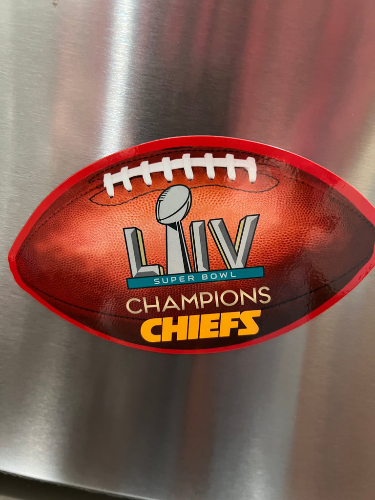 Kansas City Chiefs Super Bowl LIV Champions Football Magnet by WinCraft