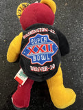 Washington Redskins rare Super Bowl 22 collectible bear