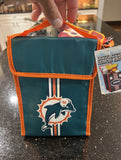 Miami Dolphins NFL logo lunch bag pouch new with tags